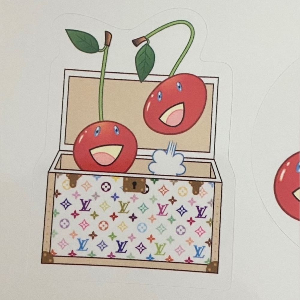Louis Vuitton Takashi Murakami Cherry Sticker Set - Picture 2 of 4